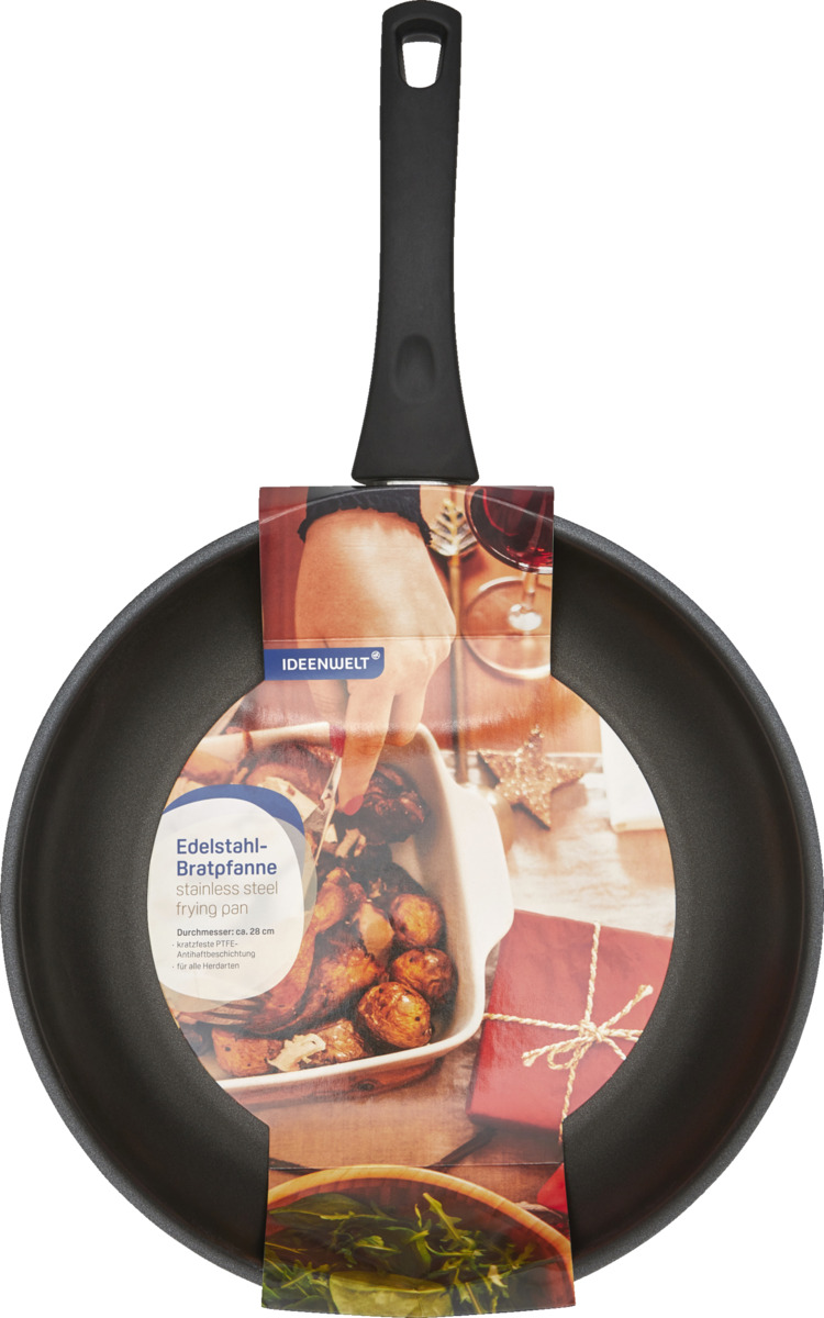 Bild 1 von IDEENWELT Edelstahl-Bratpfanne 28 cm