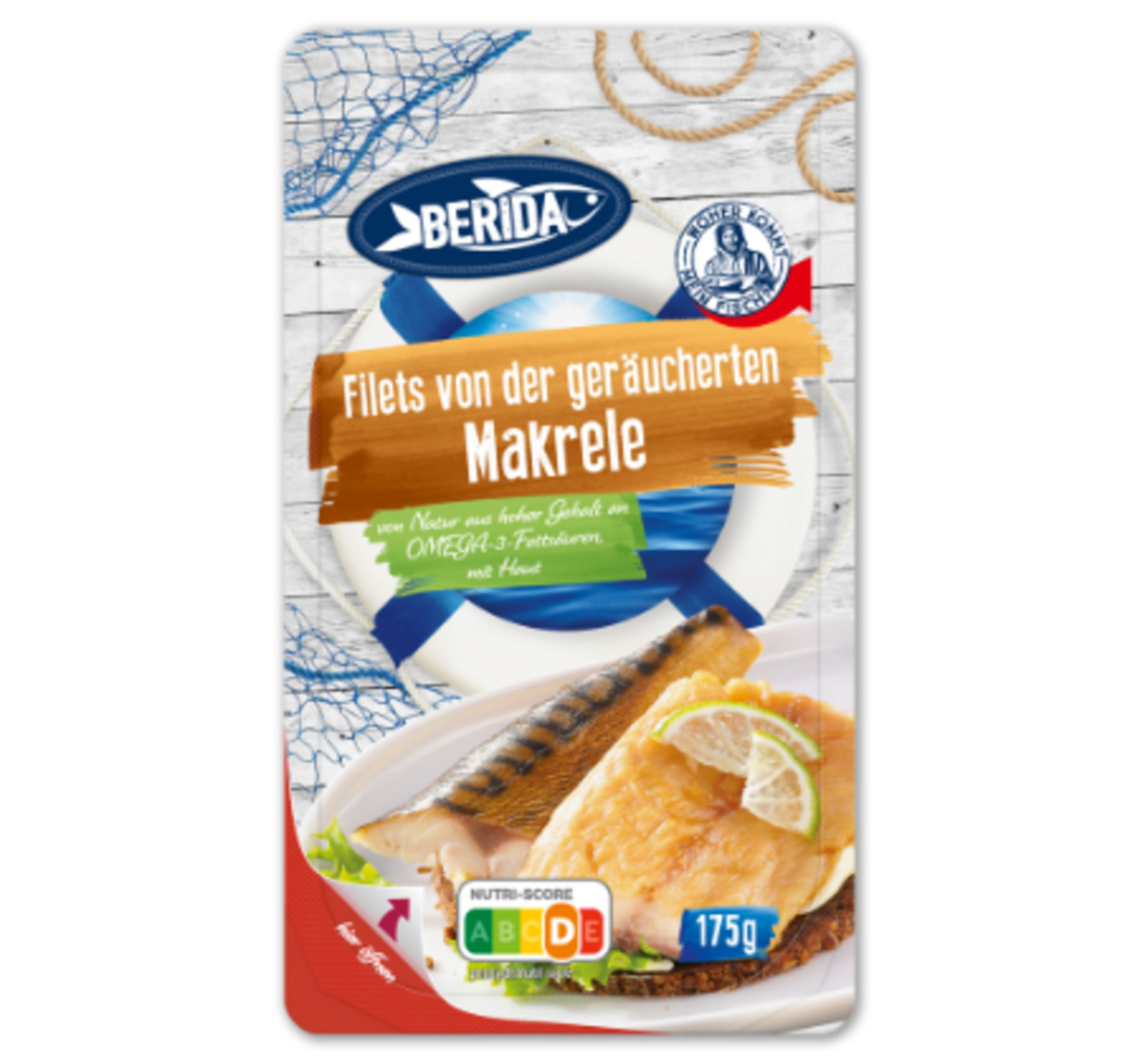 Bild 1 von BERIDA Filets von der geräucherten Makrele