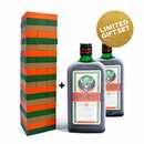 Bild 1 von Jägermeister 35,0 % vol 1,4 Liter Geschenkbox mit Meister Bricks Spiel