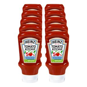 Heinz Tomato Ketchup 50% weniger Zucker & Salz 500 ml, 10er Pack