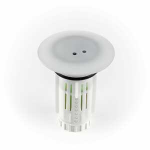 Abfluss-Fee LED-Abflussstopfen 4,5V weiß/chrom mit Duftstein grün