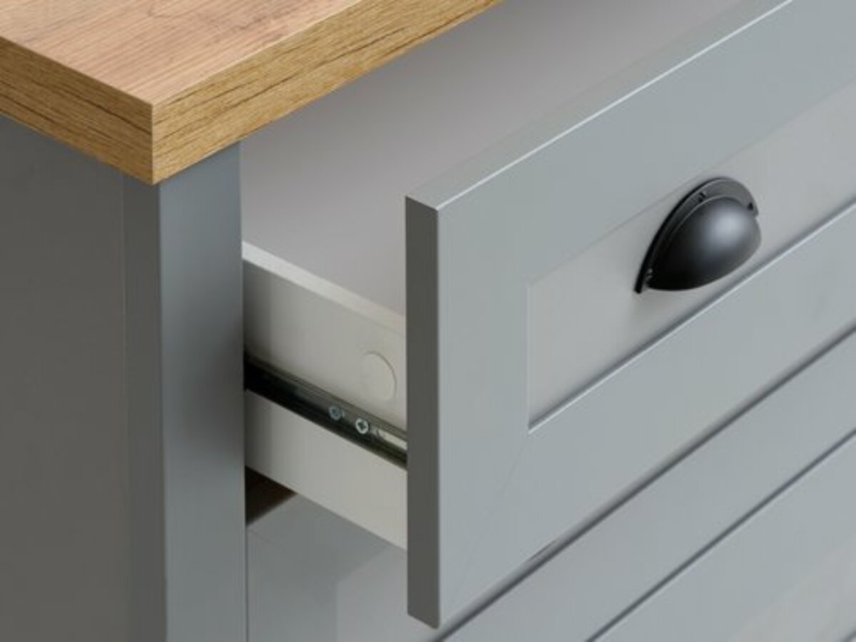 Bild 2 von Kommode MARKSKEL 4 Schubladen grau