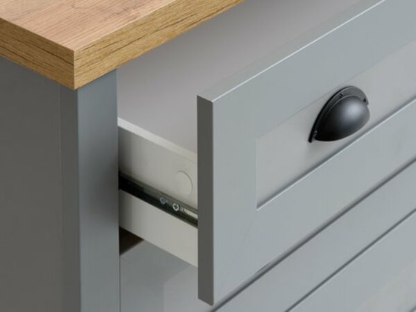 Bild 2 von Kommode MARKSKEL 4 Schubladen grau