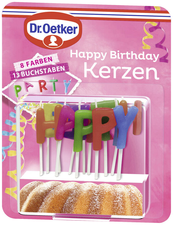 Droetker Happy Birthday Kerzen 8 Farben 13 Buchstaben Von Edeka24 Ansehen
