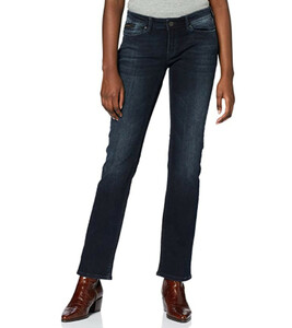 mavi jeans Olivia Freizeit-Hose zeitlose Jeans für Damen mit leichter Used-Waschung Dunkelblau