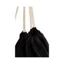 Bild 3 von Sportbeutel individuell bedruckbar aus Baumwolle mit Kordeln, quer/längs Motiv, schwarz/natur