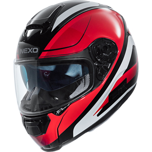 Nexo Integralhelm Comfort Motorradhelm rot Größe XL