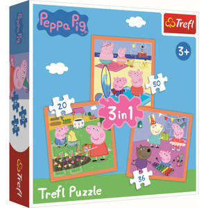 Peppa Wutz - Puzzle - 3 in 1