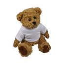 Bild 2 von Teddybär aus Plüsch mit  individuell bedruckbarem T-Shirt, braun