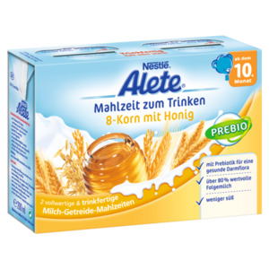 Alete Mahlzeit zum Trinken 8-Korn mit Honig ab 10. Monat 2x200ml
