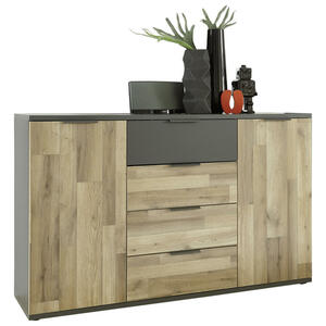 Carryhome SIDEBOARD Graphit Eiche