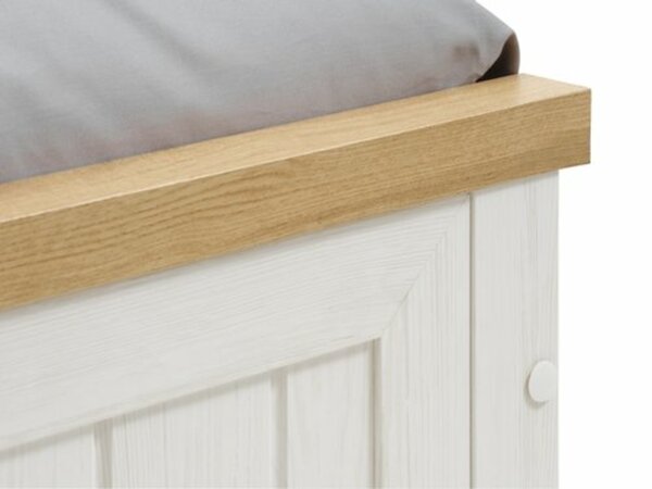 Bild 2 von Bettgestell MARKSKEL 180x200 weiß/eiche