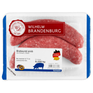 Wilhelm Brandenburg Bratwurst grob 2x125g