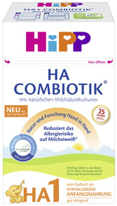 Hipp HA 1 Combiotik von Geburt an 600G