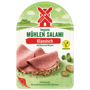 Rügenwalder Veganer Schinken Spicker oder vegane Mühlen Salami
