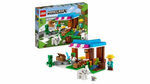 Bild 1 von LEGO Minecraft 21184 Die Bäckerei Spielzeug-Set mit Figuren inkl. Creeper