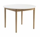 Bild 1 von Esstisch MARSTRAND Ø110/110x200 weiß