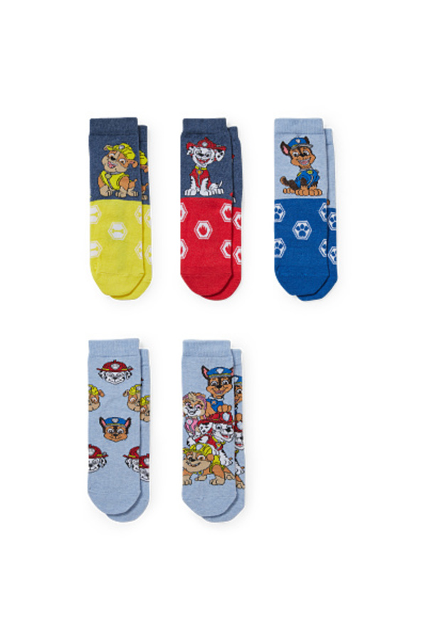 Bild 1 von C&A Multipack 5er-Paw Patrol-Socken mit Motiv, Blau, Größe: 24-26