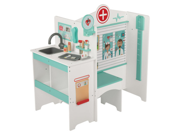 Bild 1 von Playtive Holz Arztpraxis, mit Blutdruckmonitor und Waschbecken