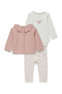 C&A Baby-Outfit-3 teilig, Pink, Größe: 56