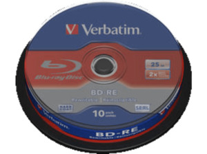 VERBATIM 43694 BD-RE Single 2X 25GB Rohling