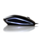 Bild 1 von CHERRY GENTIX kabelgebundene optische Maus (beleuchtet) Schwarz USB, 3 Tasten, Seitenflächen aus Gummi, 1000 dpi-Auflösung