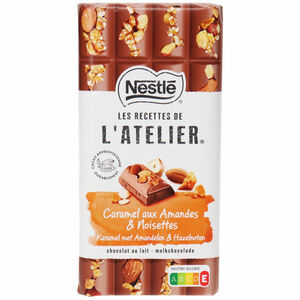 Nestlé 2 x Schokolade mit Karamell, Mandel &amp; Haselnuss