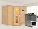 Bild 1 von Karibu Indoor-Sauna »Aspby«, Eckeinstieg, 9 kW Ofen