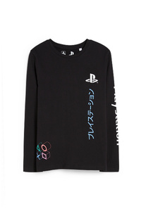 C&A PlayStation-Langarmshirt, Schwarz, Größe: 122-128