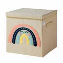 Bild 1 von Lifeney Aufbewahrungsbox mit Deckel Regenbogen, 33x33x33cm