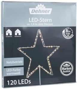 Dehner LED-Stern zum Stecken