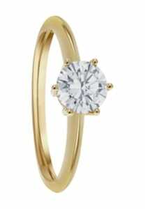 VANDENBERG Damen Ring, 585er Gelbgold mit 1 Diamant, ca. 1,00 Karat