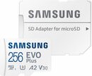 Bild 1 von Samsung »EVO Plus 256GB microSDXC Full HD & 4K UHD inkl. SD-Adapter« Speicherkarte (256 GB, UHS Class 10, 130 MB/s Lesegeschwindigkeit)