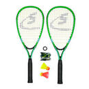 Bild 1 von Speed Badminton Start Set 2 Schl&auml;ger und Federb&auml;lle Mesh-Beutel