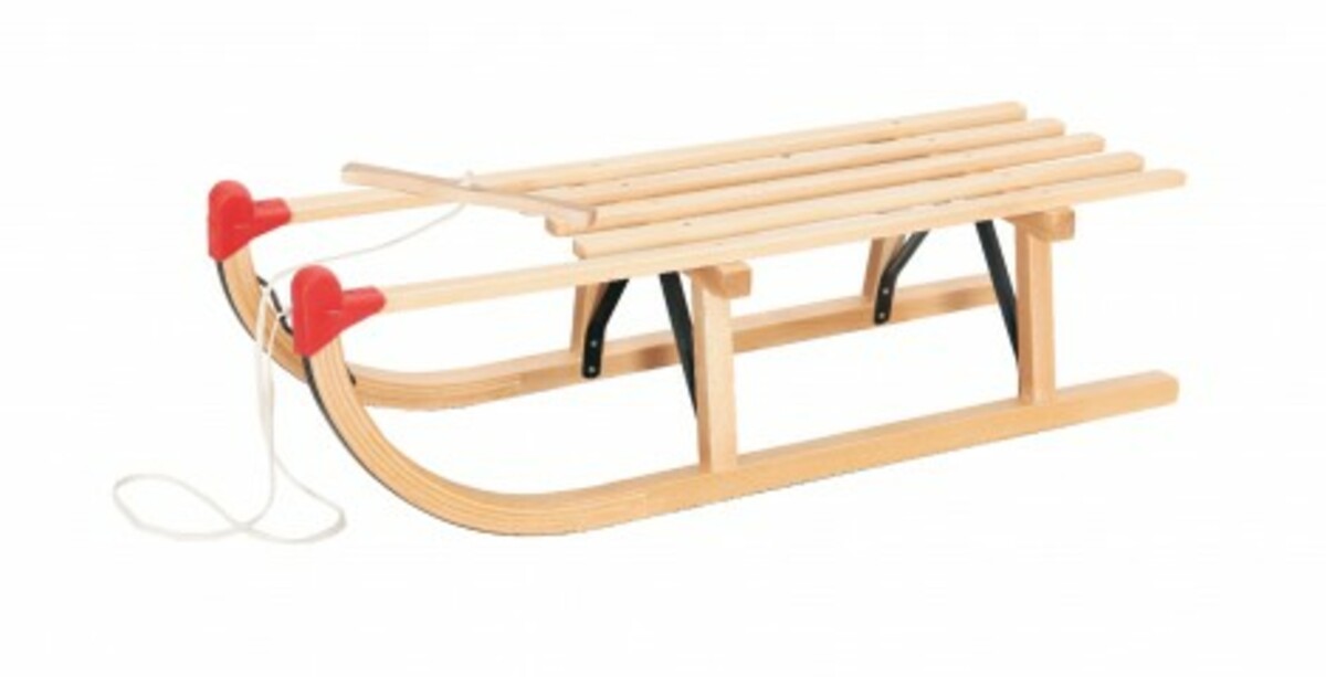 Bild 1 von Holzschlitten Davos 100x34,5x25 cm mit Zugseil