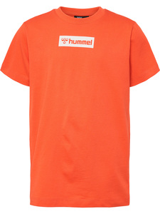 Hummel hmlFLOW T-SHIRT S/S, T-Shirts & Tops in Größe 128. Farbe: Cherry tomato