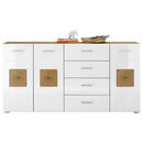 Bild 1 von MID.YOU SIDEBOARD Eiche Artisan Weiß hochglanz