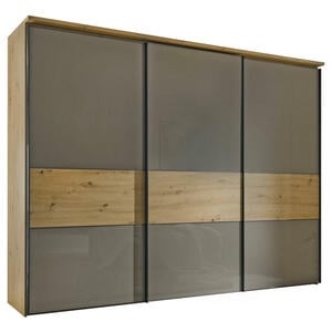 Moderano SCHWEBETÜRENSCHRANK Eiche Artisan Mokka