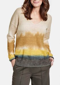 GERRY WEBER V-Ausschnitt-Pullover im modischem Farbverlauf