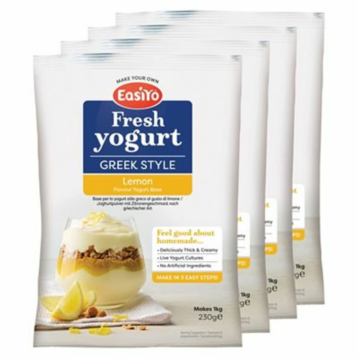Bild 1 von EASIYO Joghurtpulver griech. Art Frucht 4 Beutel für 4kg sortenrein