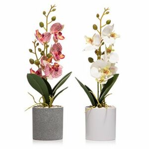 ABELLA Flora Mini-Orchideen künstlich 2er-Set Höhe ca. 32cm