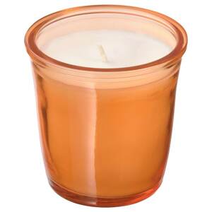 ASPSKOG  Duftkerze im Glas, Würziger Kürbis/orange