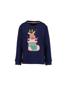 Blue Seven - Mini Girls Weihnachtssweatshirt
