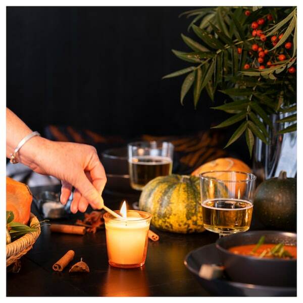 Bild 3 von ASPSKOG  Duftkerze im Glas, Würziger Kürbis/orange