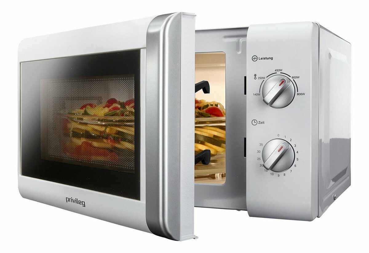 Bild 1 von Privileg Mikrowelle 150472, Mikrowelle, 20 l, mit 5 Leistungsstufen, weiß