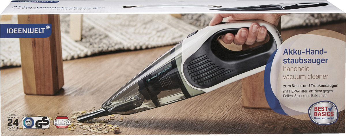 Bild 1 von IDEENWELT Best Basics Zyklon-Nass-/Trocken-Handstaubsauger