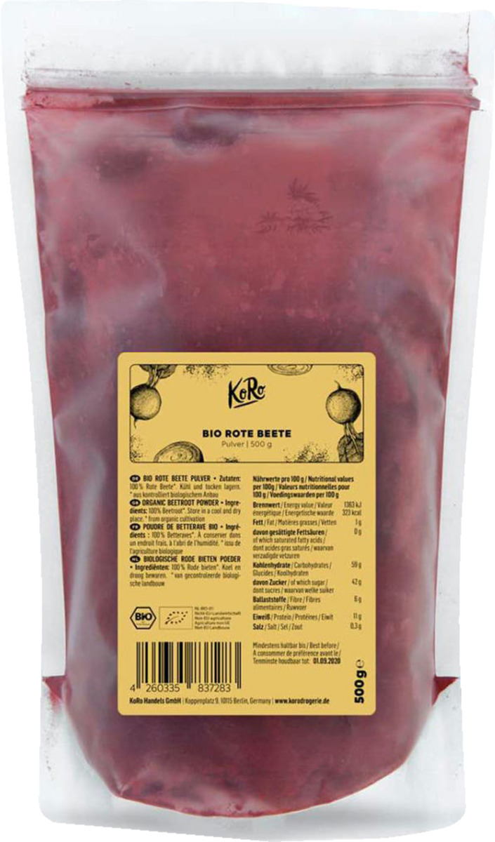 Bild 1 von KoRo Bio Rote Bete Pulver