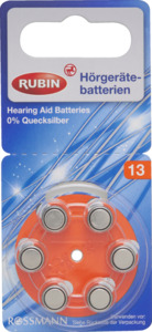 RUBIN Hörgerätebatterien Typ 13