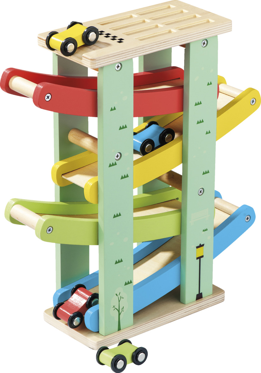 Bild 1 von IDEENWELT Holz-Kugelbahn Autos