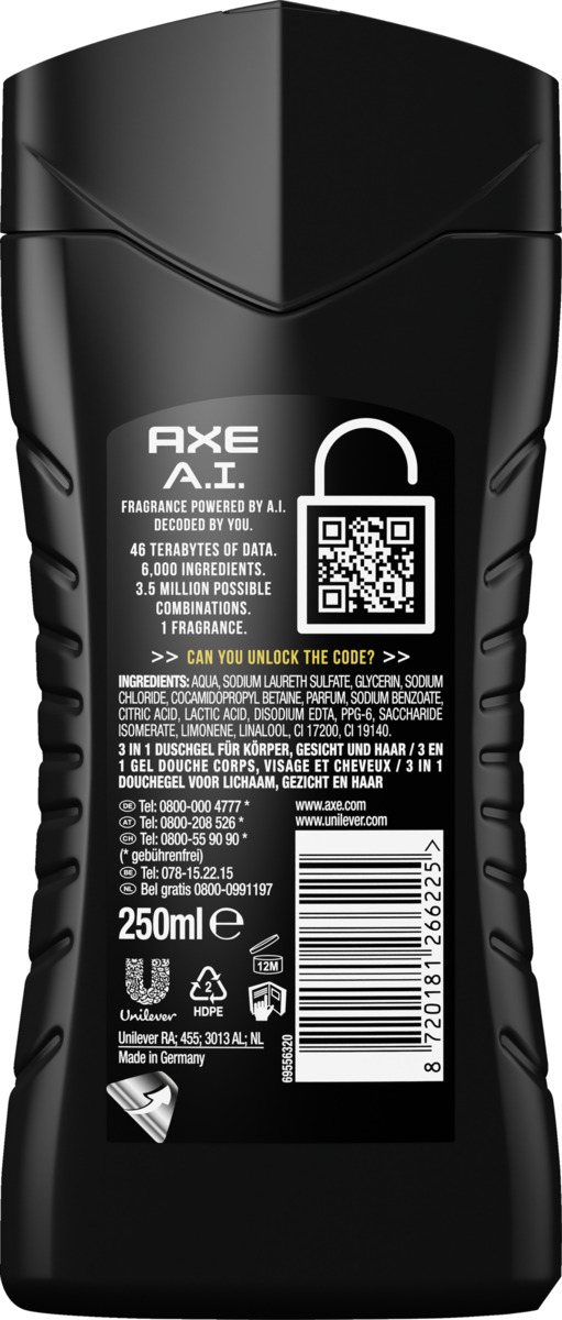 Bild 2 von AXE Duschgel A.I. Intense